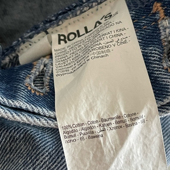 ROLLA’S Size 24 Classic Straight High Rise Regular Fit Denim Jeans - Picture 14 of 16